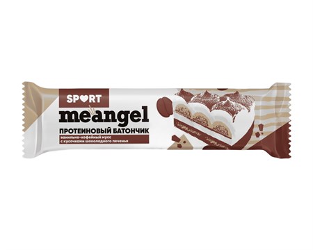 Батончик протеиновый ™ "Meangel" ванильно-кофейный мусс с кусочками шоколадного печенья, 30 гр VM-00013714