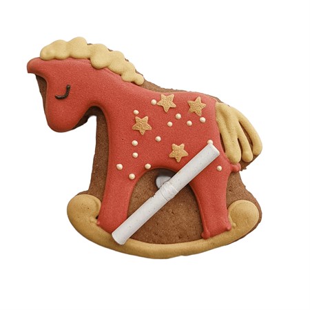 Печенье ™ "Пряников и Печенькин" шоколадное лошадка-качалка красная, 40 гр. VM-00012791
