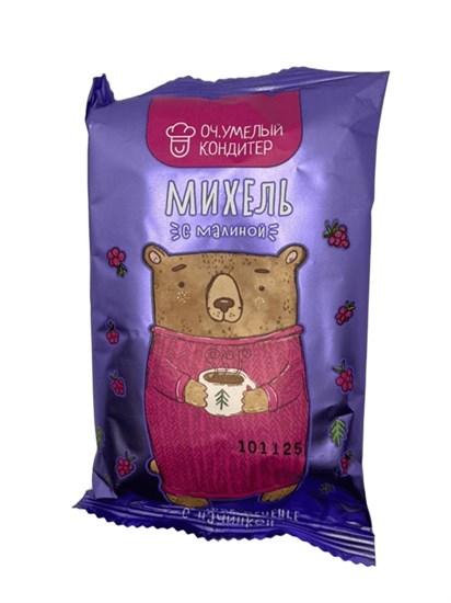 Печенье ™ "Оч.умелый кондитер" Михель с малиной, 80 гр VM-00013900