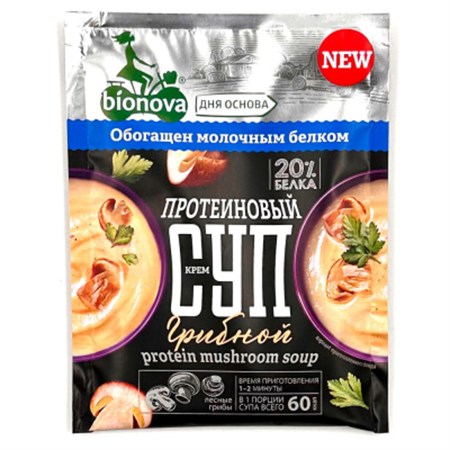 Крем-суп протеиновый™ "Bionova" грибной 20 гр VM-00007483