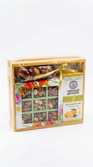 Подарочный набор «Классика Вкуса» (Ореховое ассорти и чай) 18135