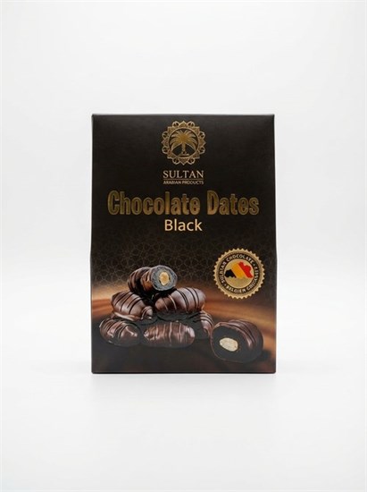 Конфеты ™ "SULTAN" Chocolate dates Black, финиковые с миндалем в темном шоколаде, 100 гр УП-00000015