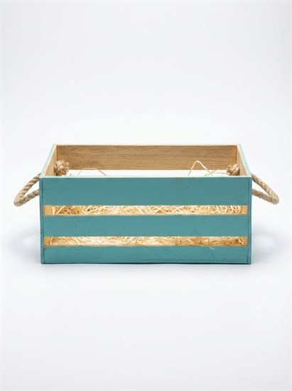 Ящик подарочный ПРЯМОУГОЛЬНЫЙ с ручками 29 см*20 см*12 см VM-00003046