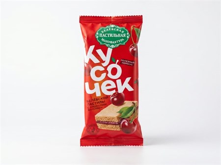 Батончик ™ "Белевская пастильная мануфактура" Кусочек Белевской пастилы с вишневым вареньем, 25 гр УП-00000253