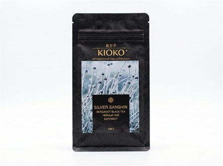 Чай ™ "KIOKO" черный с ароматом бергамота KIOKO Silver Sanshin, 100г УП-00000286