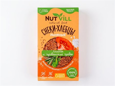 Снеки-хлебцы  ™ "NutVill" Томаты и прованские травы, 70 гр VM-00011492
