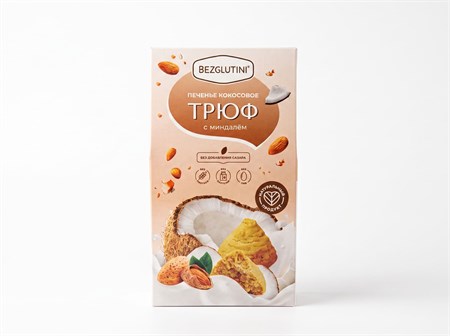 Десерт  ™ "NutVill" Bezglutini   Кокосовое Трюф с миндалем, 85 гр УП-00000383