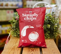Чипсы ™  Simply chips   «Острый томат», 80 гр
