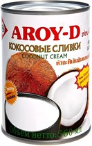 Кокосовые сливки (coconut cream)  ™ "AROY-D", 560 мл.