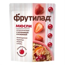 Мюсли мультизлаковые ™ "Фрутилад" с клубникой и клюквой, 310 г VM-00012426