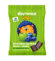 Фруктовые пастилки ™ "Фрутилад KIDS" яблоко+черника, 30 гр VM-00012435