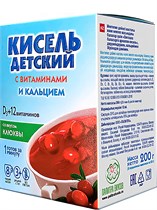 Кисель ™ "Витошка" с витаминами и кальцием КЛЮКВА (25гр. -8 шт) VM-00003358