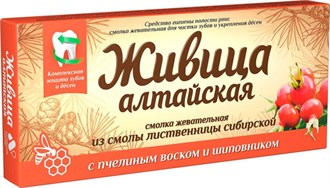 Живица ™ "Алтайский нектар" "Алтайская" с пчелиным воском и шиповником,блистер 0,8 гр.№4 VM-00005075