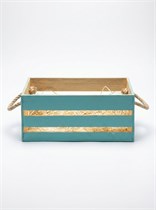 Ящик подарочный ПРЯМОУГОЛЬНЫЙ с ручками 29 см*20 см*12 см VM-00003046