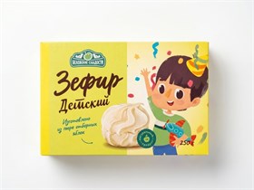 Зефир ™ "Белевские сладости" Детский из пюре яблок, 250 г УП-00000283
