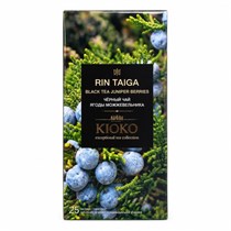 Чай ™ "KIOKO" Черный с ягодами можжевельника и травами  KIOKO RIN TAIGA/КИОКО Таежный звон, 25*2.2г УП-00000509