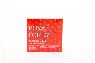 Шоколад из обжаренного кэроба Royal Forest Carob Milk Bar 75 г. Шоколад из обжаренного кэроба Royal Forest Carob Milk Bar 75 г.