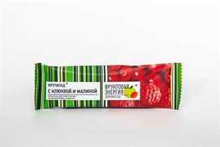 Фруктовый батончик ™ Фрутилад неглазированный с клюквой и малиной 30 гр Фруктовый батончик ™ Фрутилад неглазированный с клюквой и малиной 30 гр